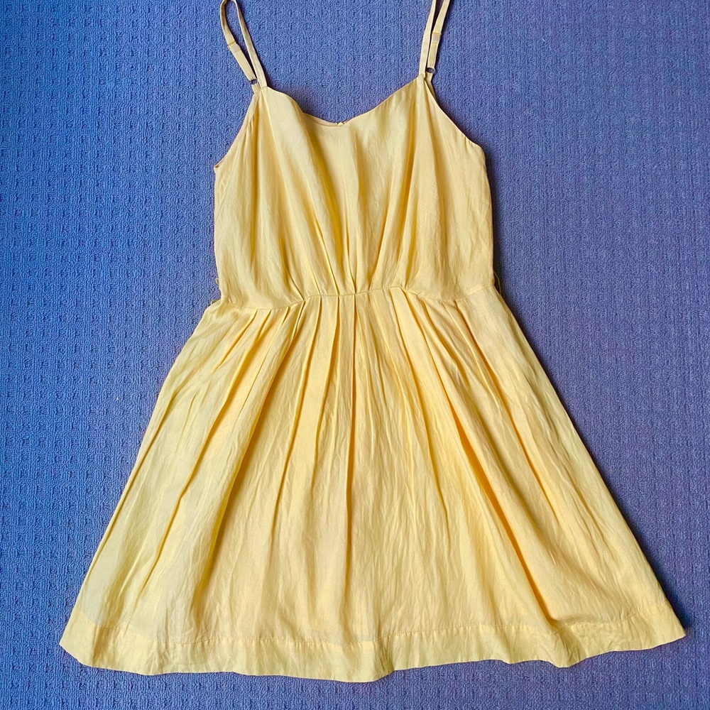 ⛔️Gorman Yellow Strappy Silk Blend Dress AU8 - Picture 3 of 8